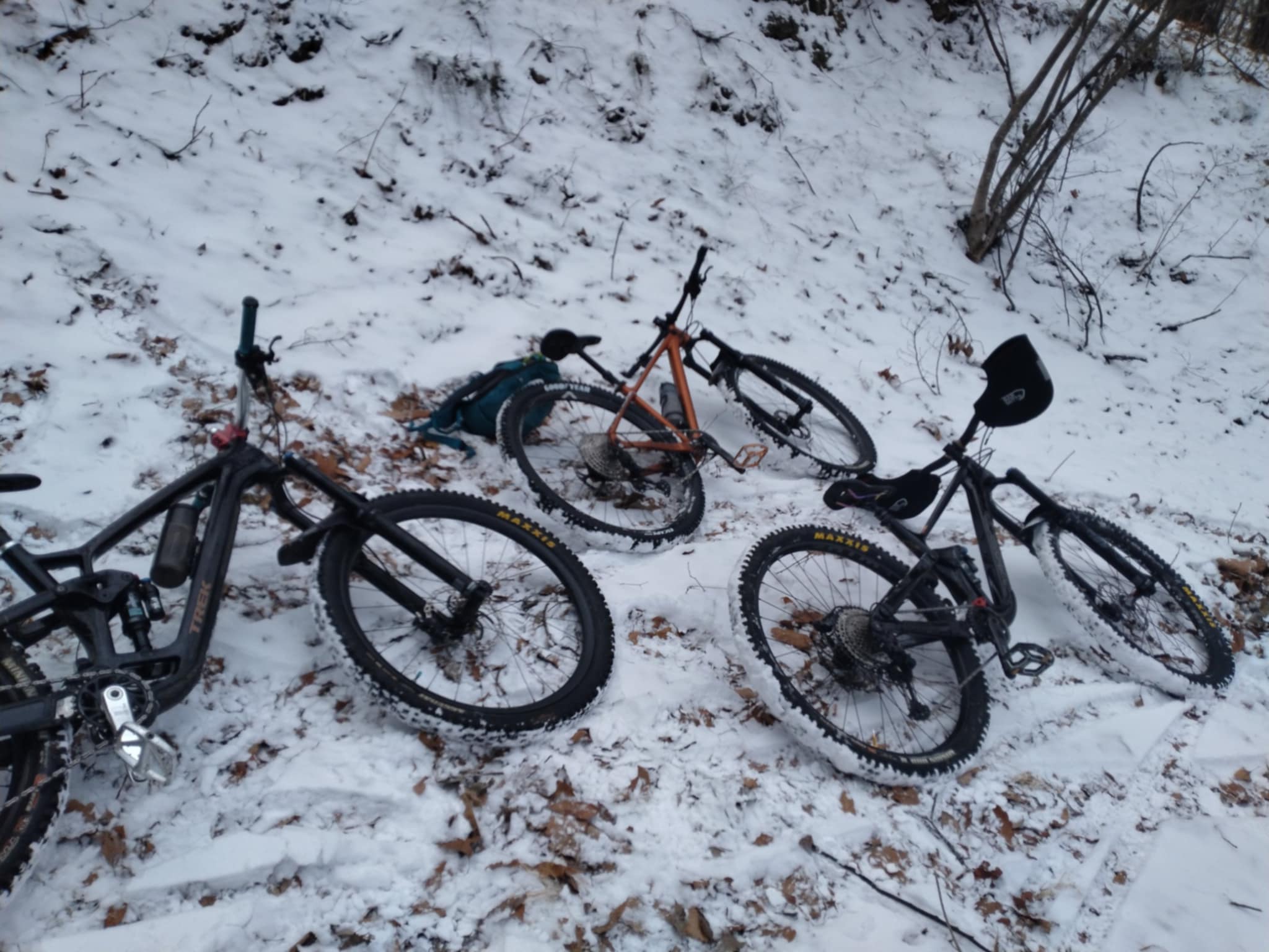 先週末の寒波の中でのスノーライド。